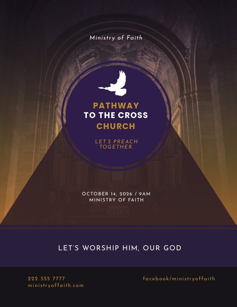 FREE Church Flyer Template In Microsoft Word DOC Template Net 17202