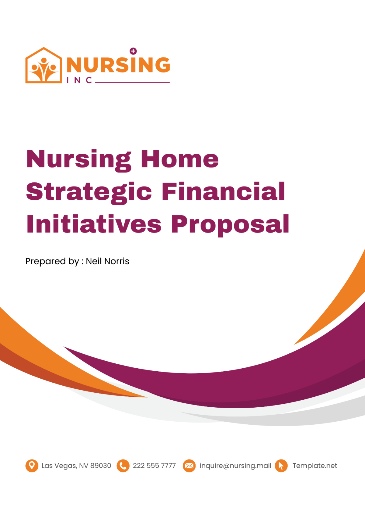 Nursing Home Strategic Financial Initiatives Proposal Template Edit