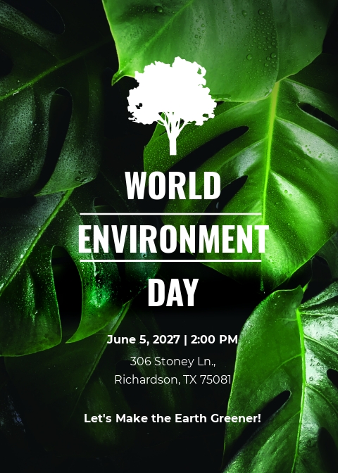 World Environment Day Invitation Card