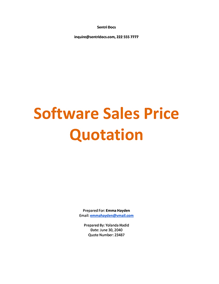 Editable Sales Quotation Template Google Docs Google Sheets Excel