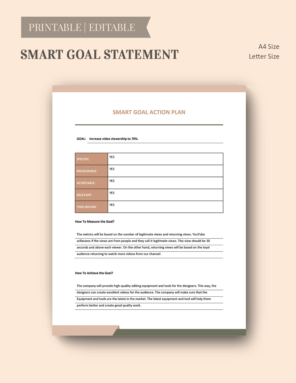 Smart Audit Action Plan Template Google Docs Word Apple Pages