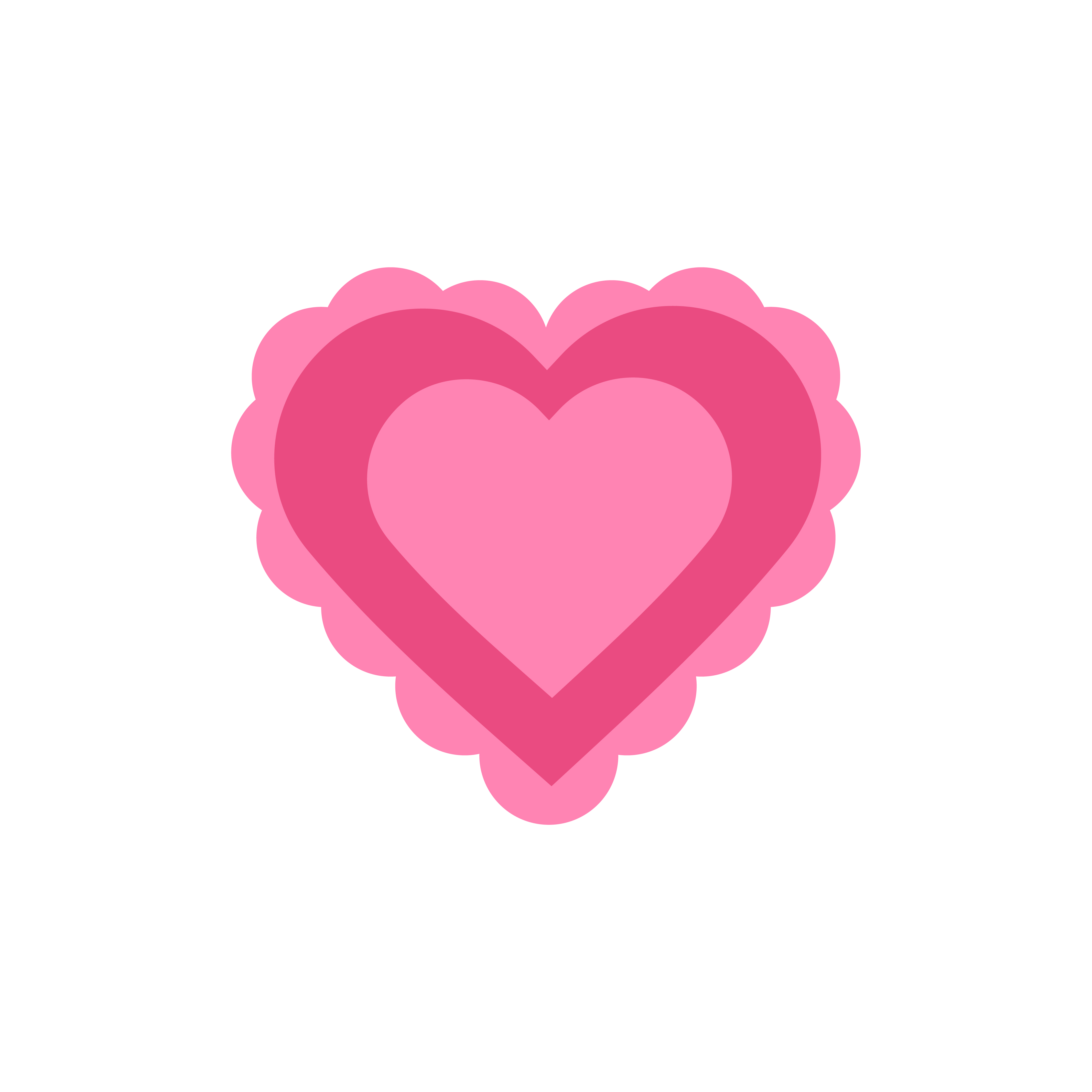 Free Pink Double Hearts Clipart Eps Illustrator Png Svg