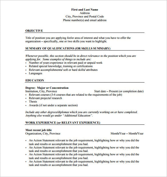 Which email address to use for resume