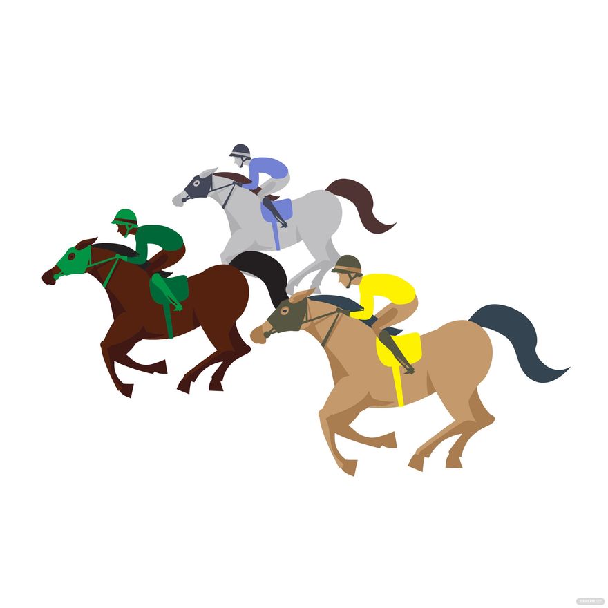 Free Horse Racing Clipart in Illustrator, EPS, SVG, JPG, PNG