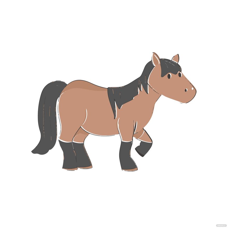 Free Pony Horse Clipart in Illustrator, EPS, SVG, JPG, PNG