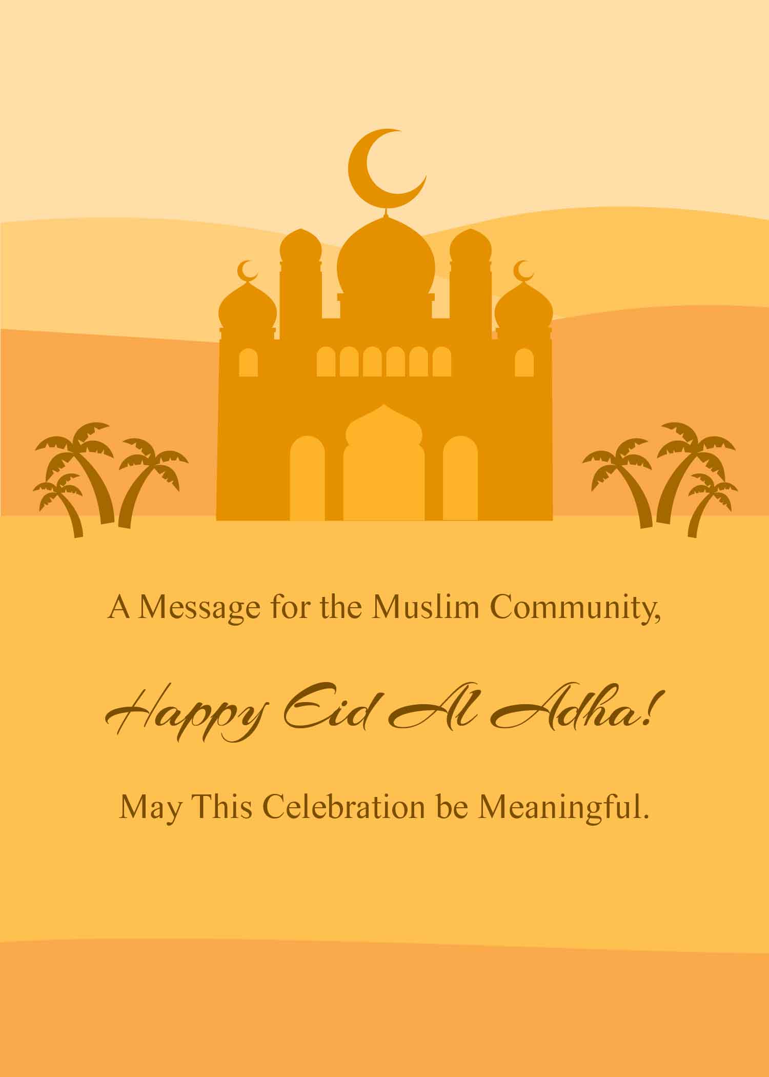 Free Eid Al Adha Celebration Card