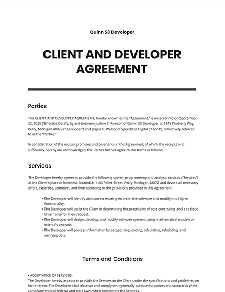 client contract template