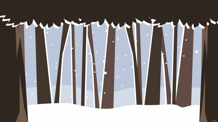Winter Woods Background in Illustrator, EPS, SVG, JPG, PNG