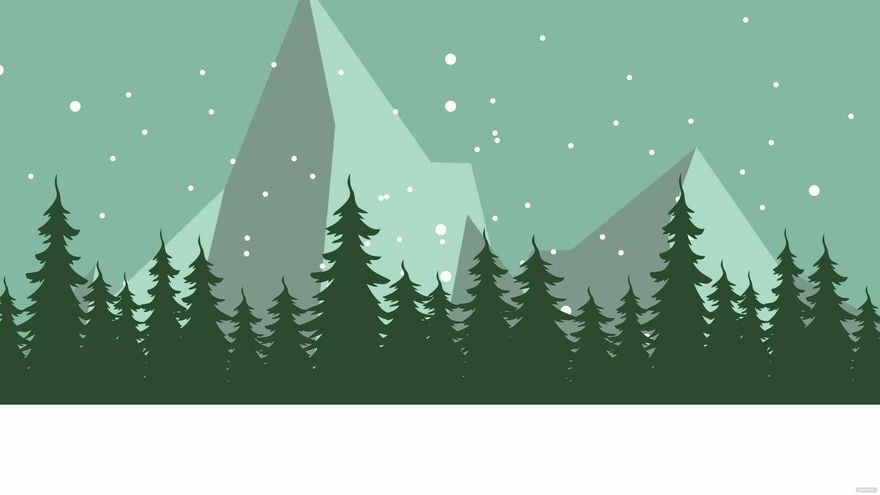 Green Winter Background in Illustrator, EPS, SVG, JPG, PNG