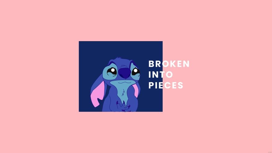 Heartbroken Stitch broken love sad HD phone wallpaper  Peakpx