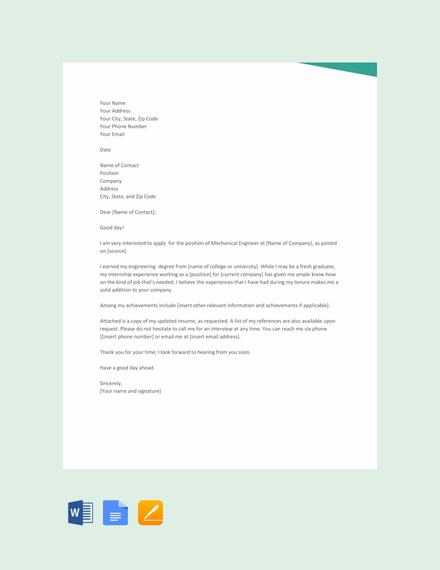 128+ FREE Cover Letter Templates - Word | Google Docs ...