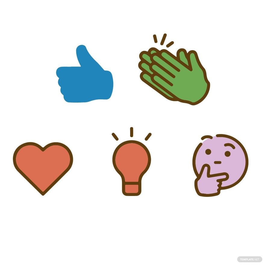 LinkedIn Reactions Icon Clipart