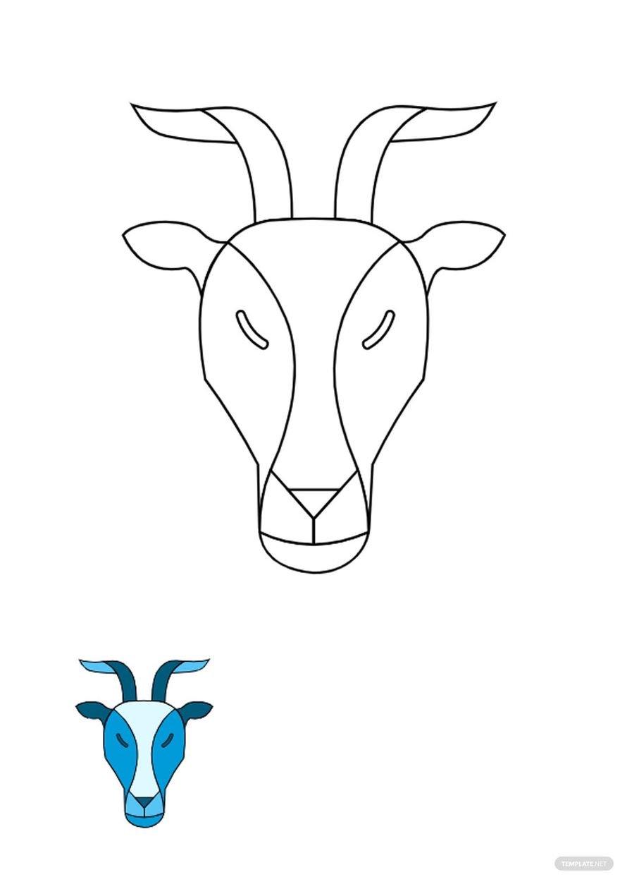 Free Capricorn Sign coloring page