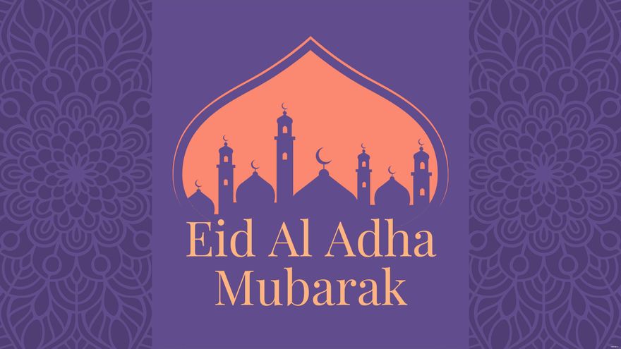 Eid Al Adha Mubarak Background in Illustrator, EPS, SVG, JPG, PNG