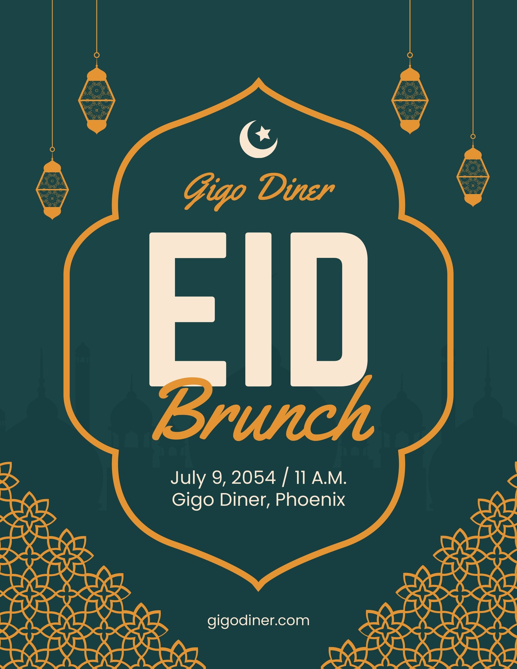 Eid Brunch Flyer Template
