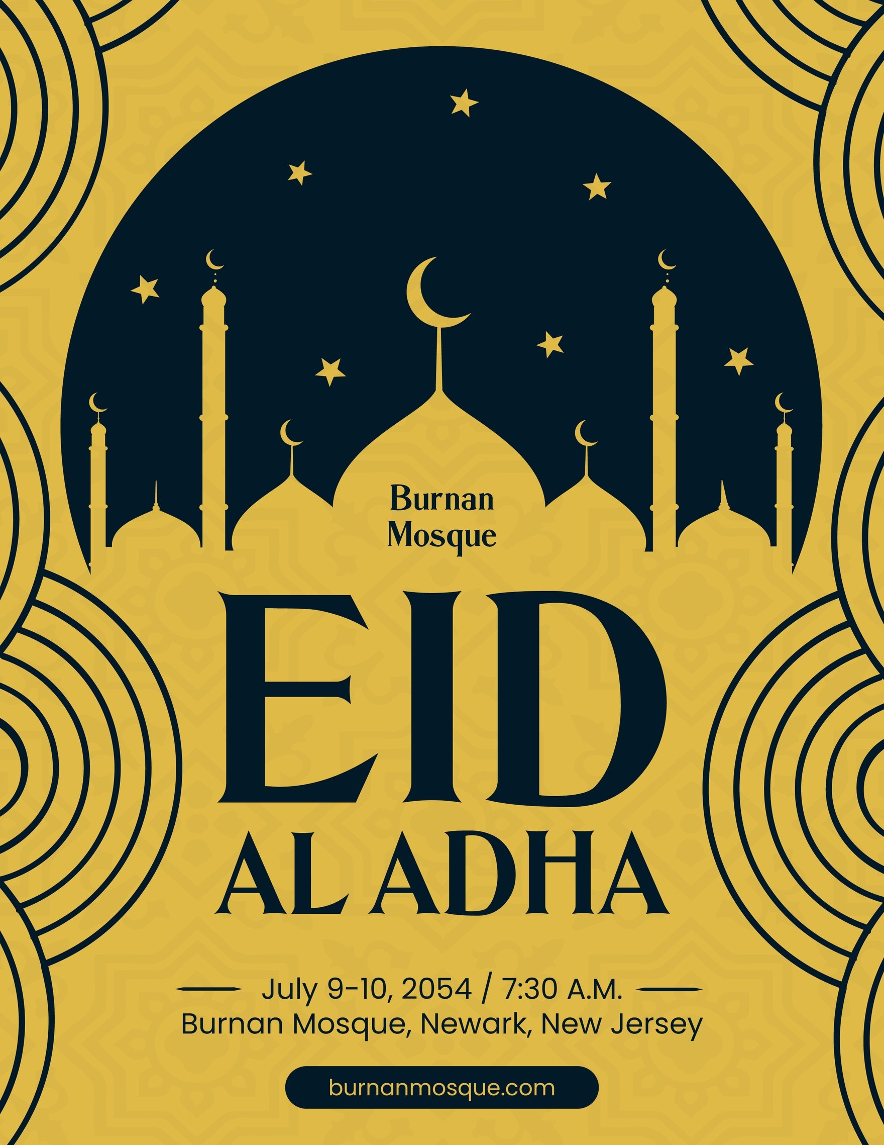 Free Simple Eid Al Adha Flyer Template - Google Docs, Illustrator, Word ...