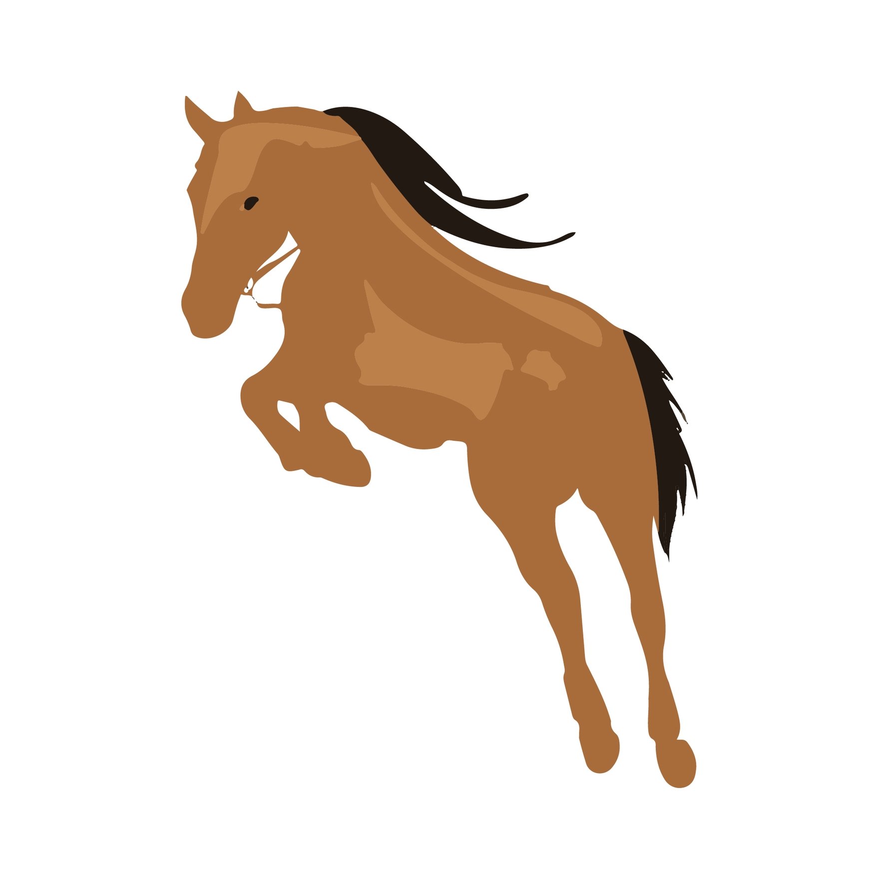 Free Horse Jumping Clipart