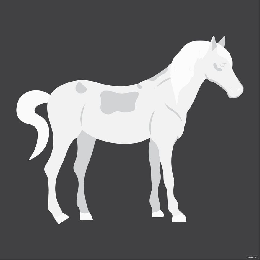 Free White Horse clipart in Illustrator, EPS, SVG, JPG, PNG