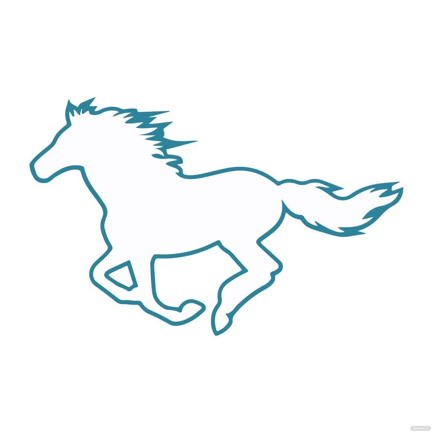 Horse Outline clipart