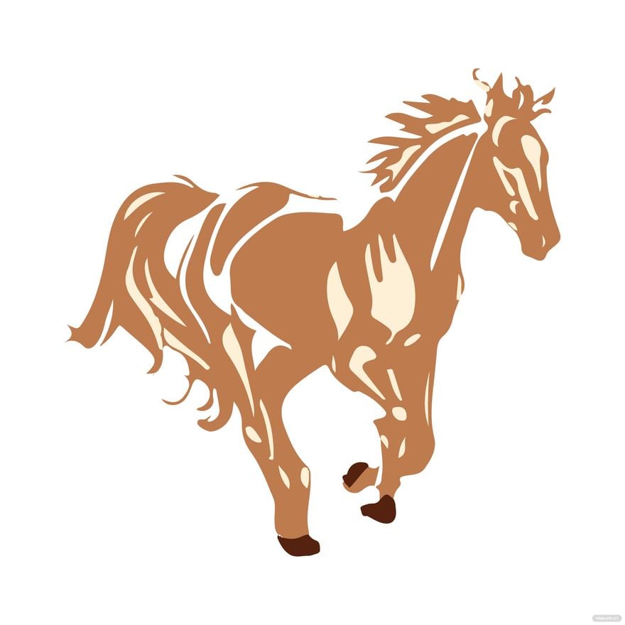 Transparent Horse clipart in Illustrator, EPS, SVG, JPG, PNG