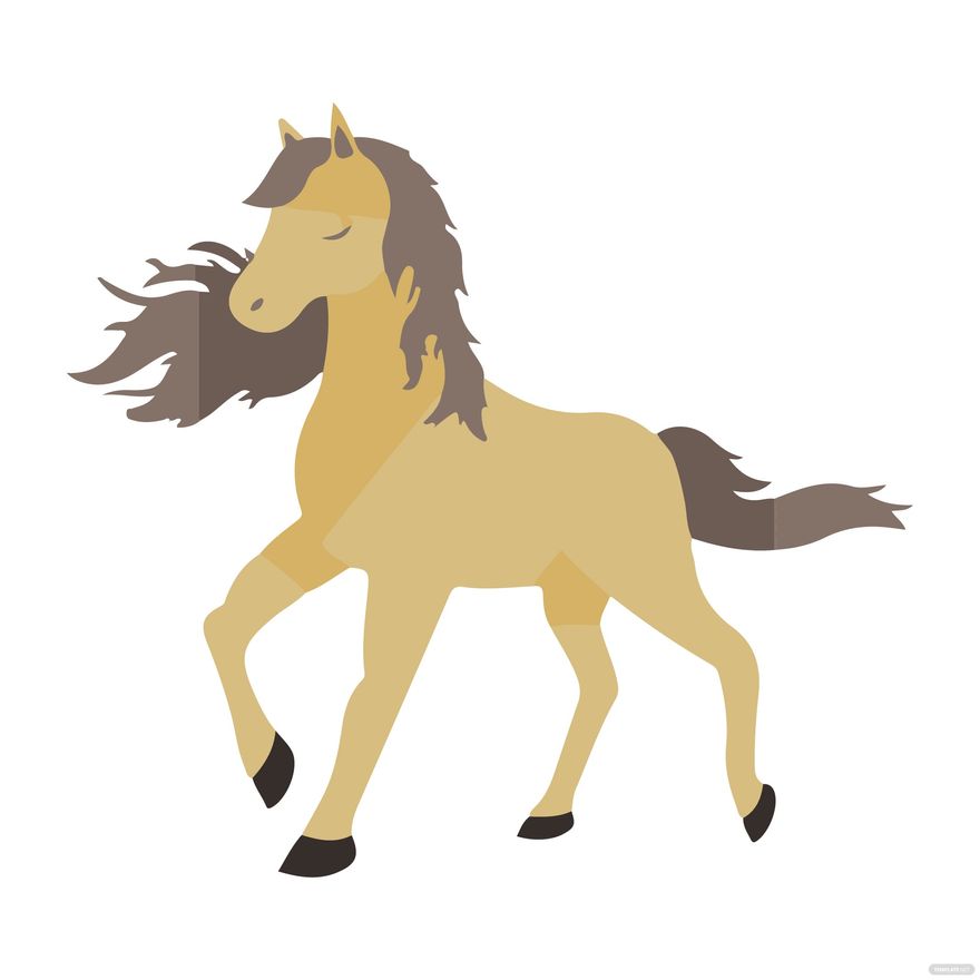 Elegant Horse clipart in Illustrator, EPS, SVG, JPG, PNG