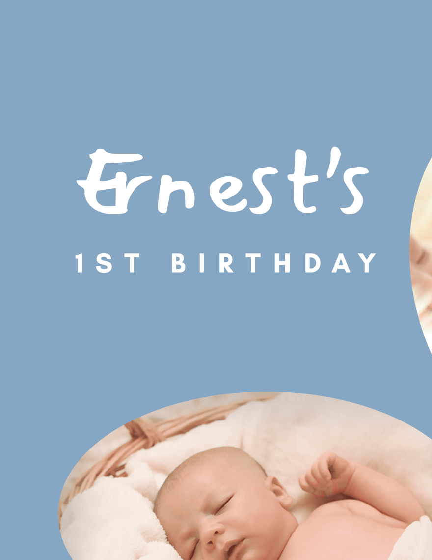 1st Birthday Photo Booth Template - Word, PSD, PDF | Template.net