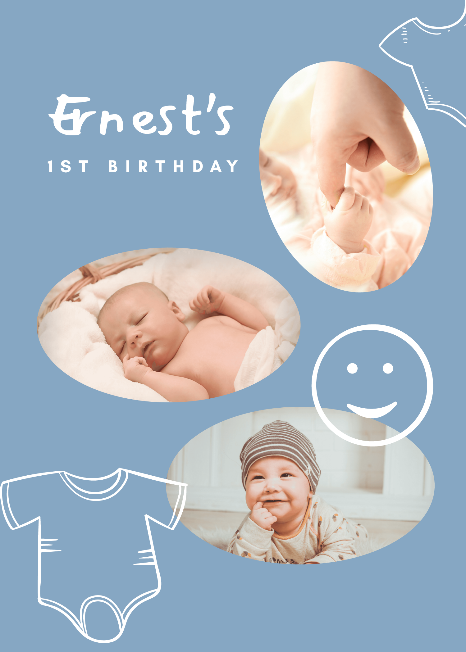1st Birthday Photo Booth Template