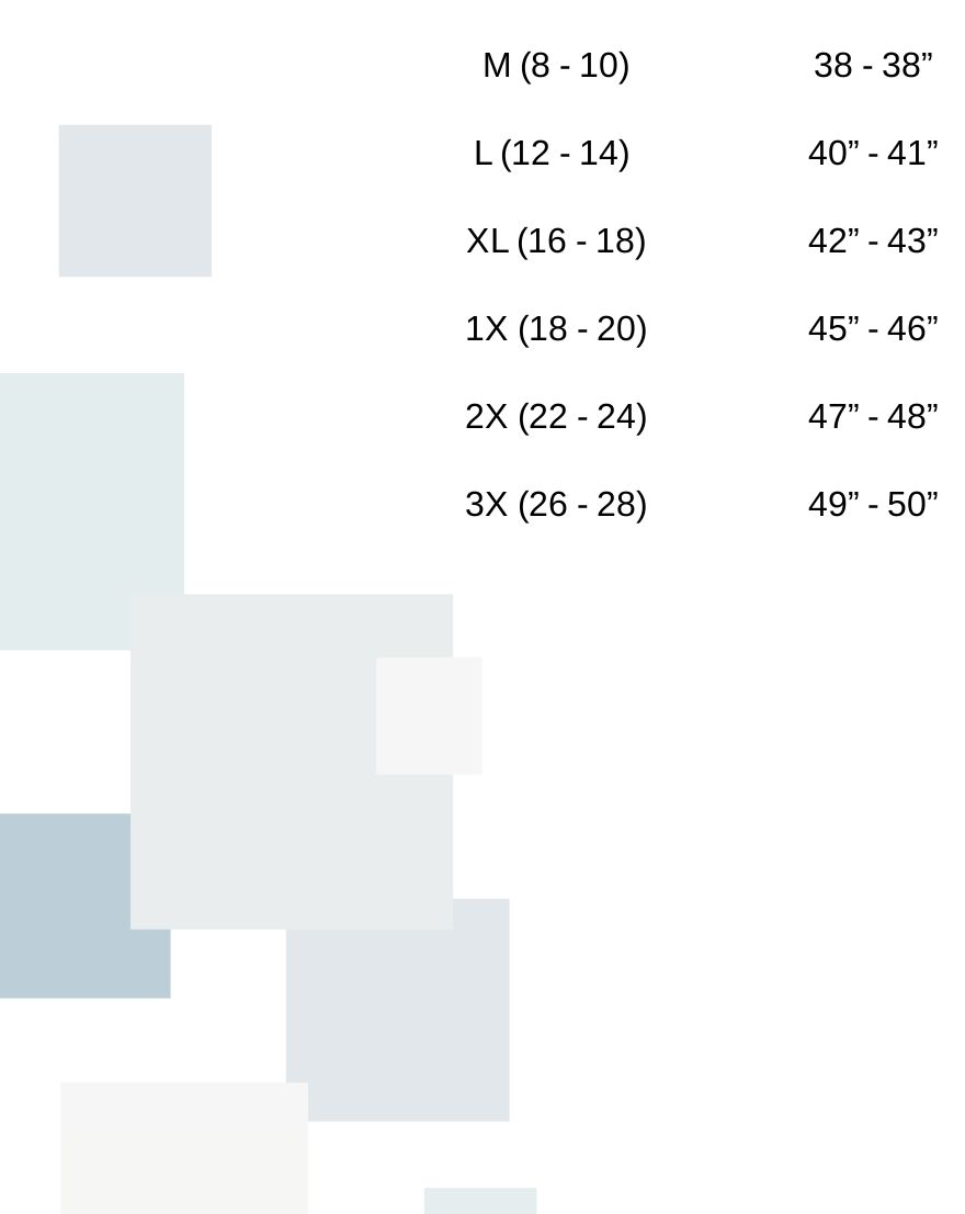 Maternity Dress Size Chart PDF