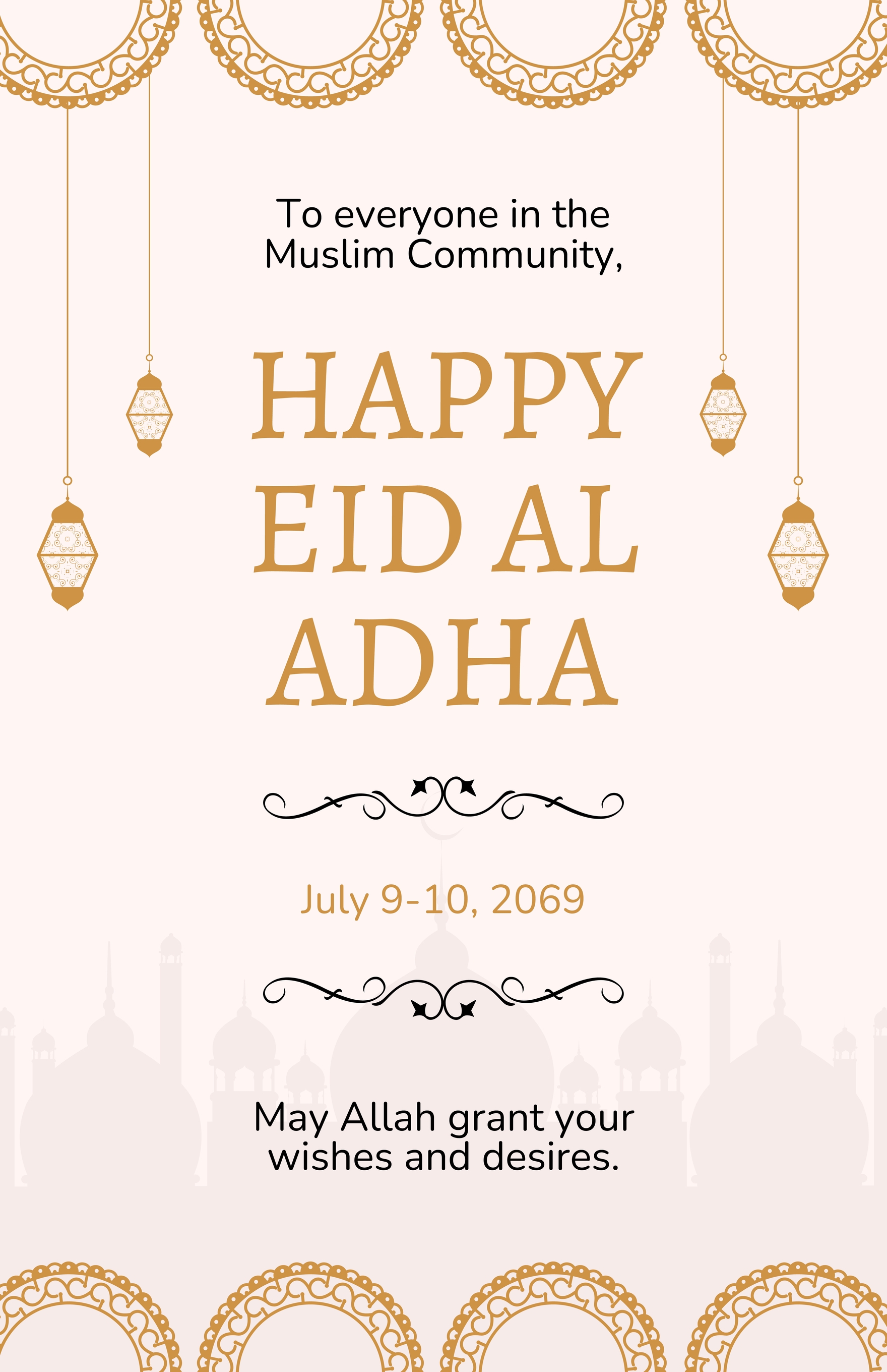 Free Traditional Eid Al Adha Poster