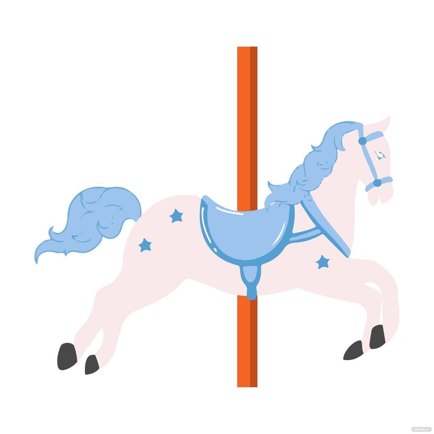 Free Carousel Horse clipart in Illustrator, EPS, SVG, PNG, JPEG
