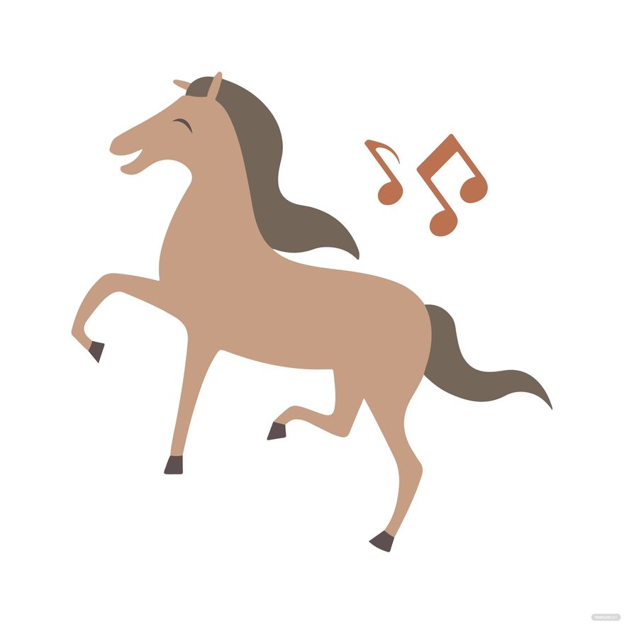 Dancing Horse clipart - EPS, Illustrator, JPG, PNG, SVG 