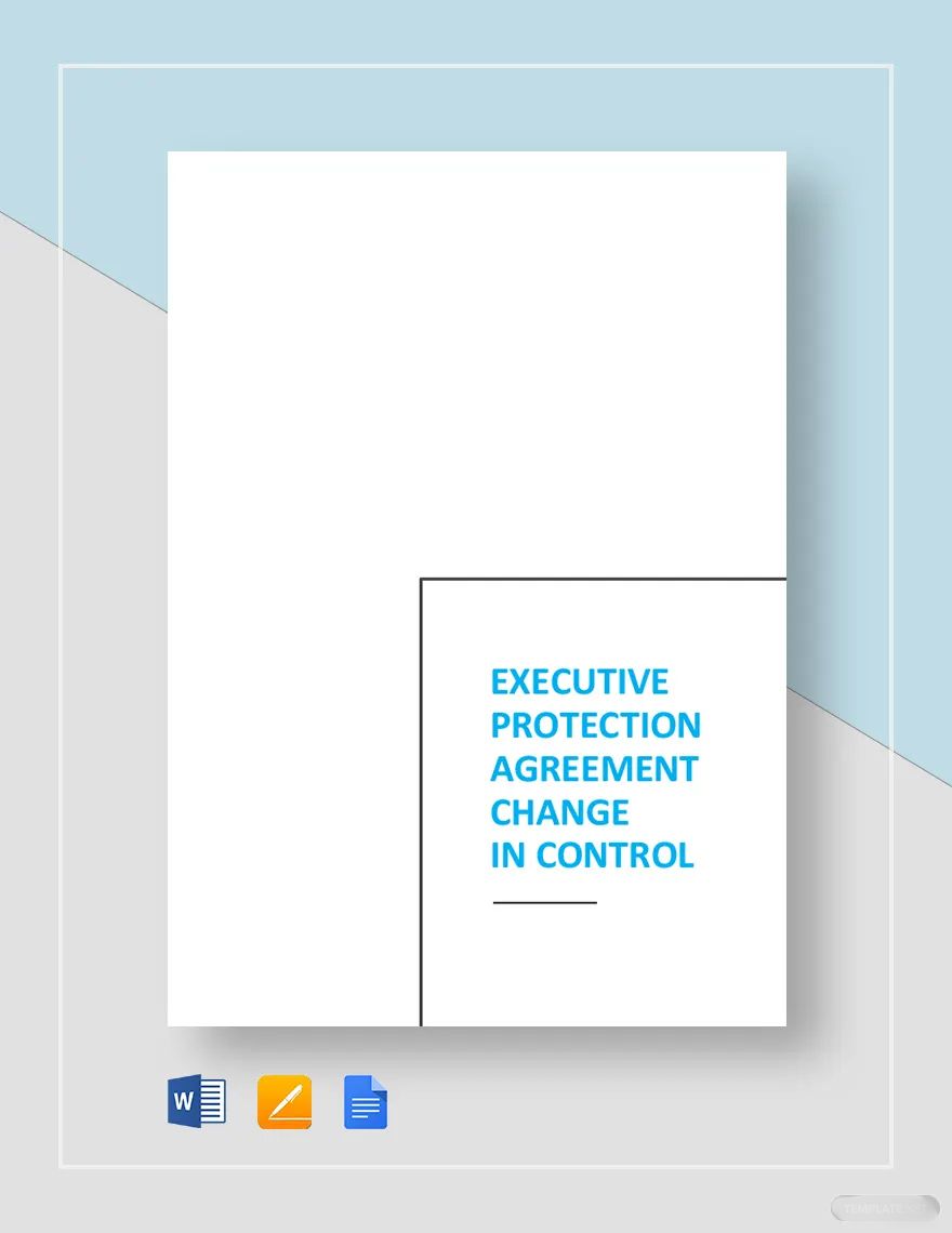 Executive Protection Agreement Change in Control Template