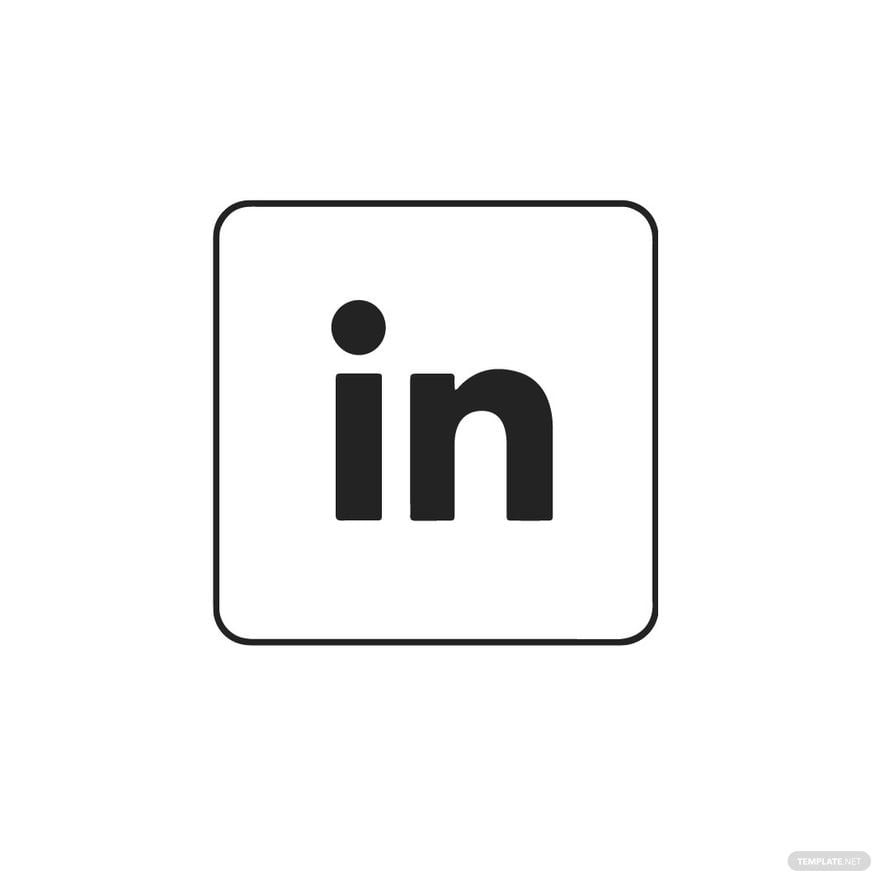 LinkedIn Social Icon Clipart in Illustrator, EPS, SVG, JPG, PNG