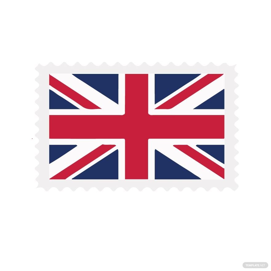 UK Flag Stamp Clipart