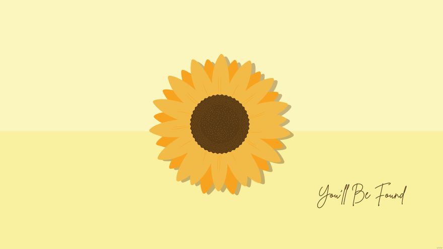Free Pastel Sunflower Wallpaper in Illustrator, EPS, SVG, JPG, PNG
