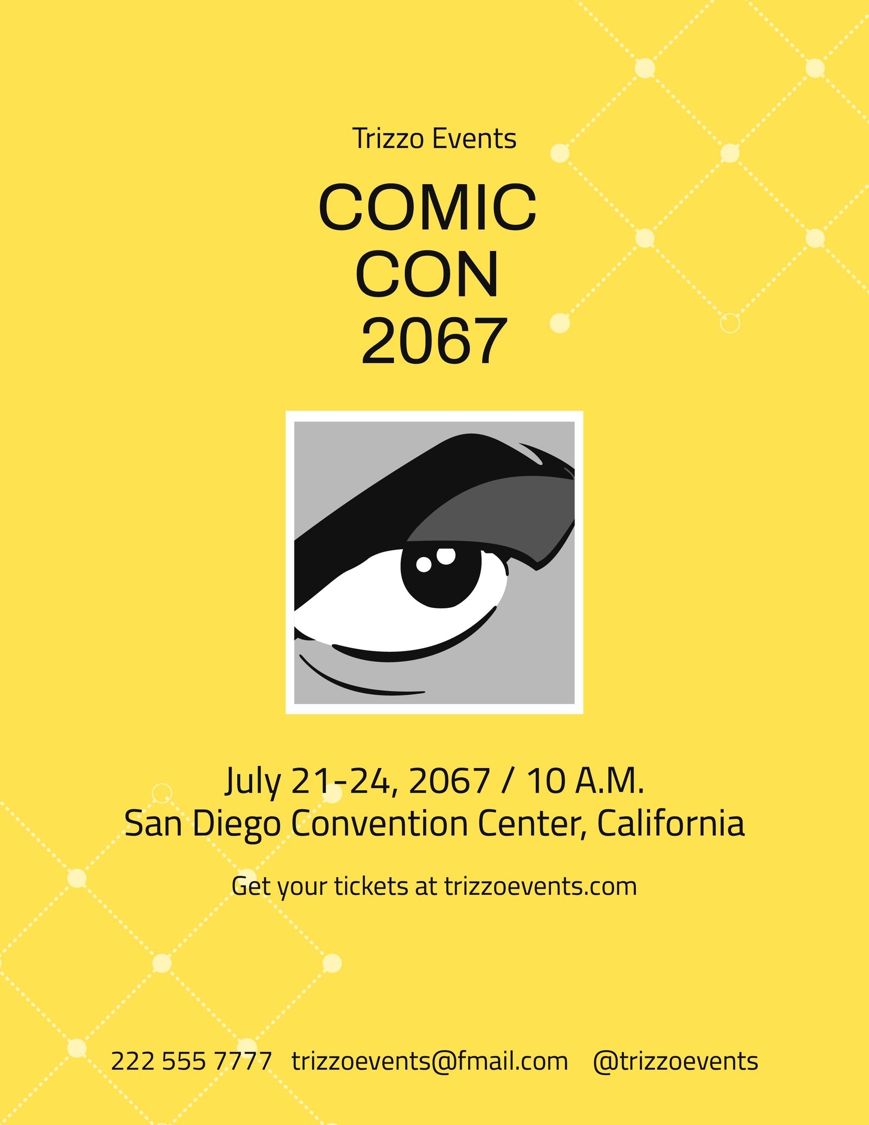 Modern Comic Con Flyer Template