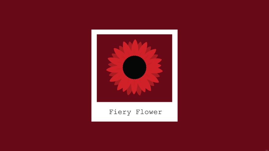 Free Red Sunflower Wallpaper in Illustrator, EPS, SVG, JPG, PNG
