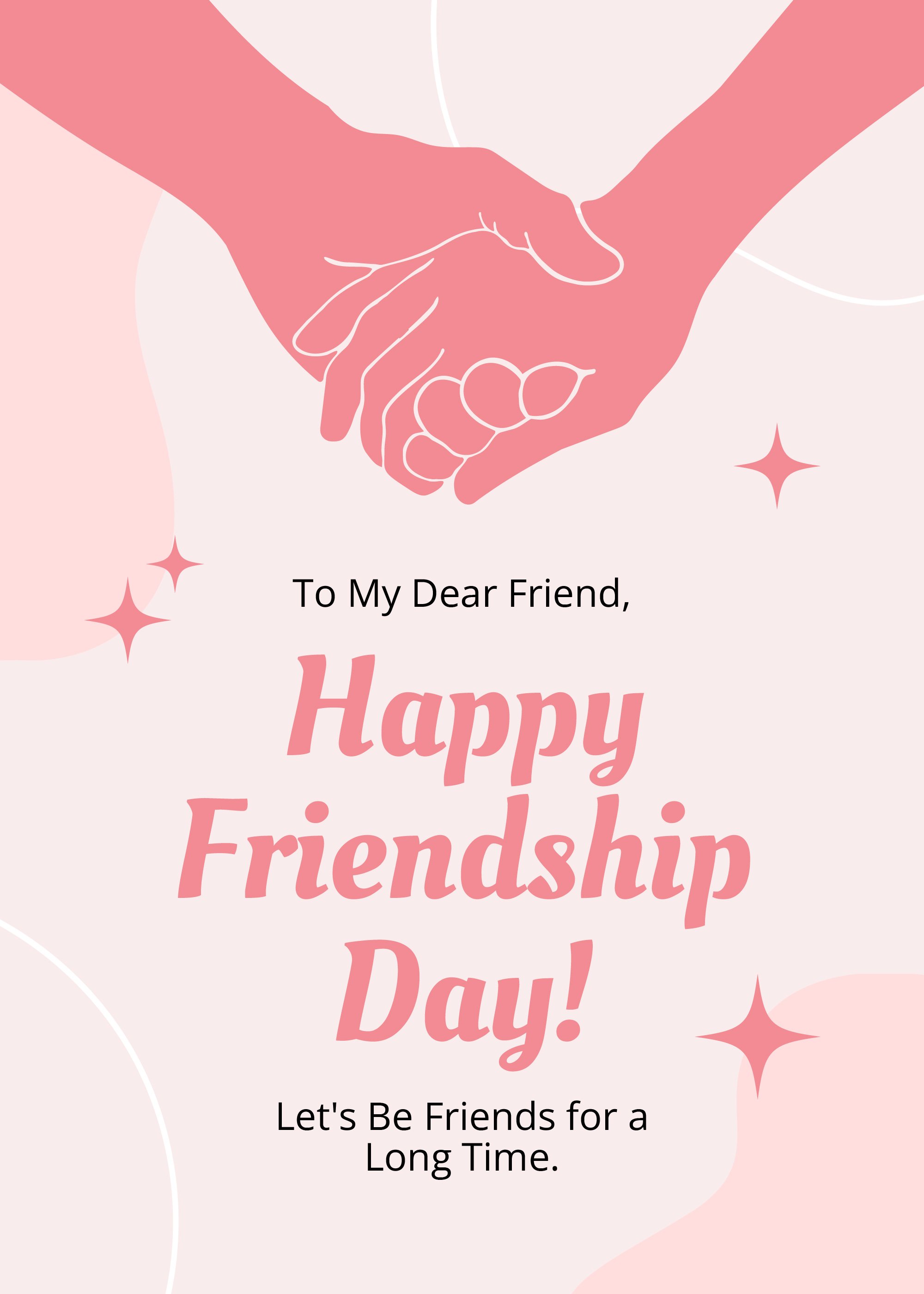 Free Beautiful Friendship Day Card