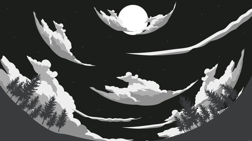 Rolling Sky Background - EPS, Illustrator, JPG, PNG, SVG 