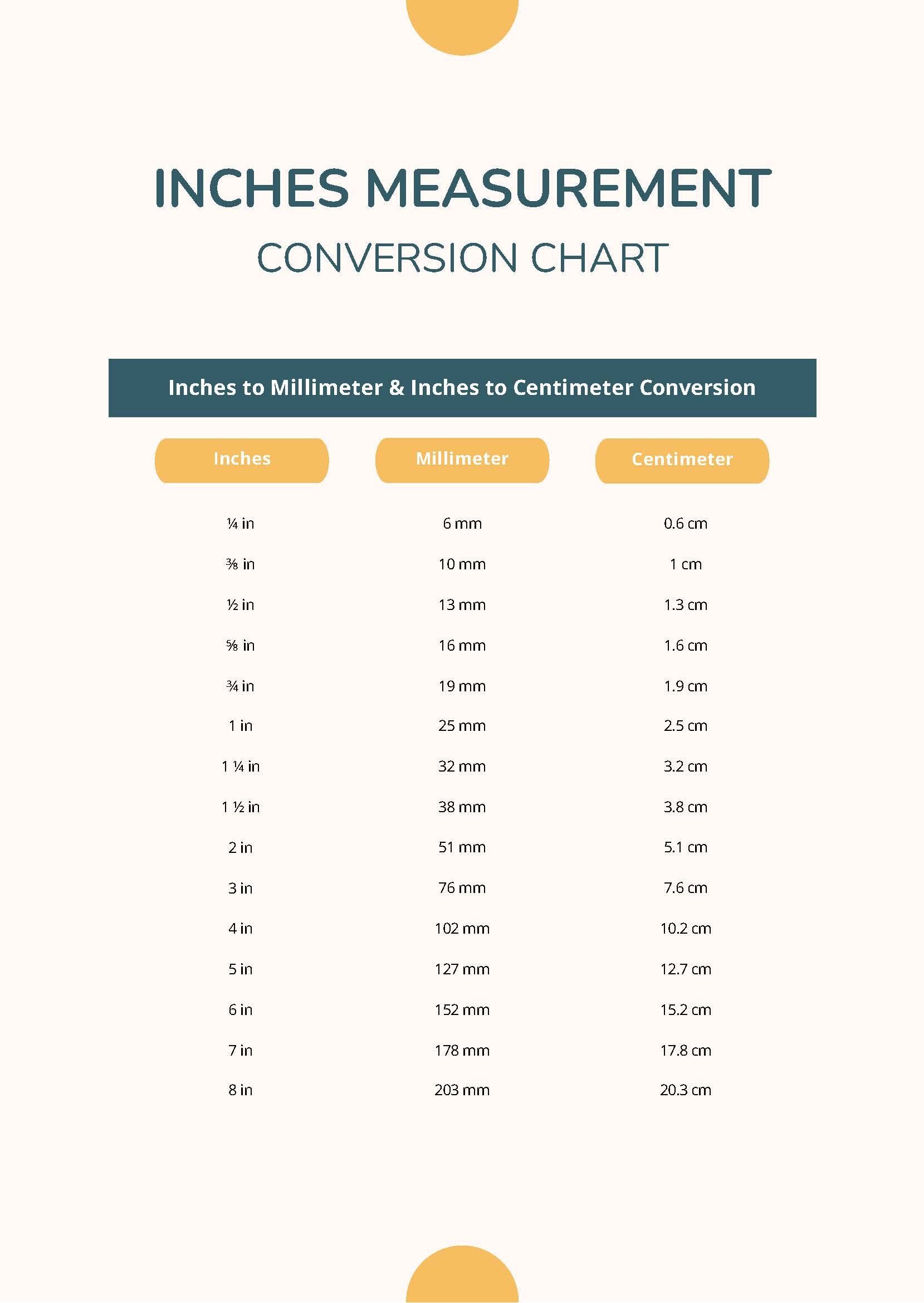 Free Height Chart In Inches Download in PDF