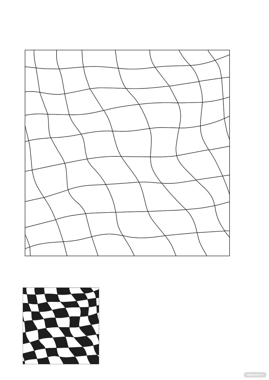 Checkered Flag Background Coloring Page