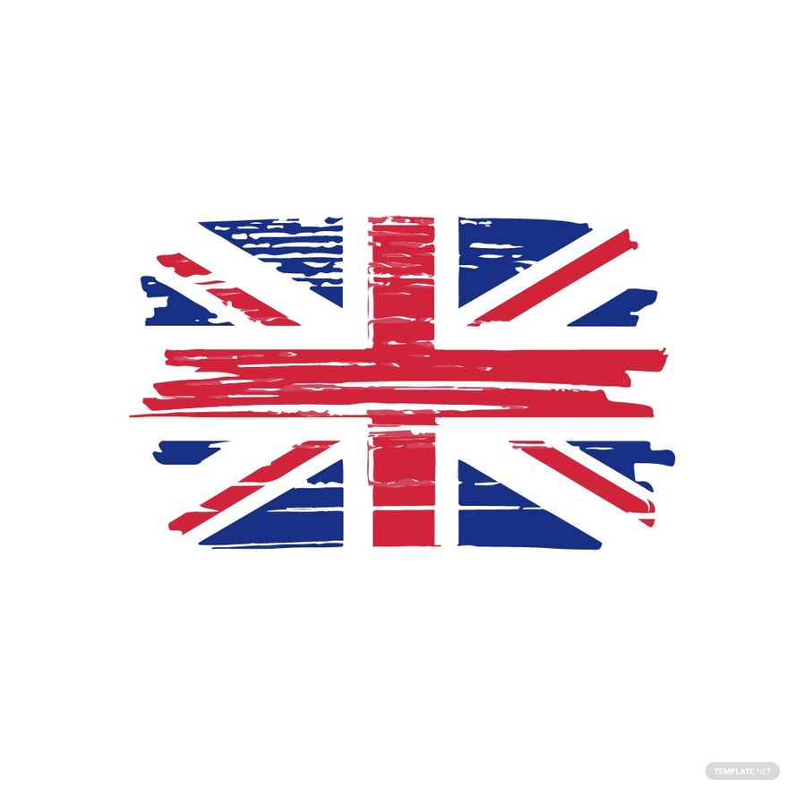 Watercolor UK Flag Clipart