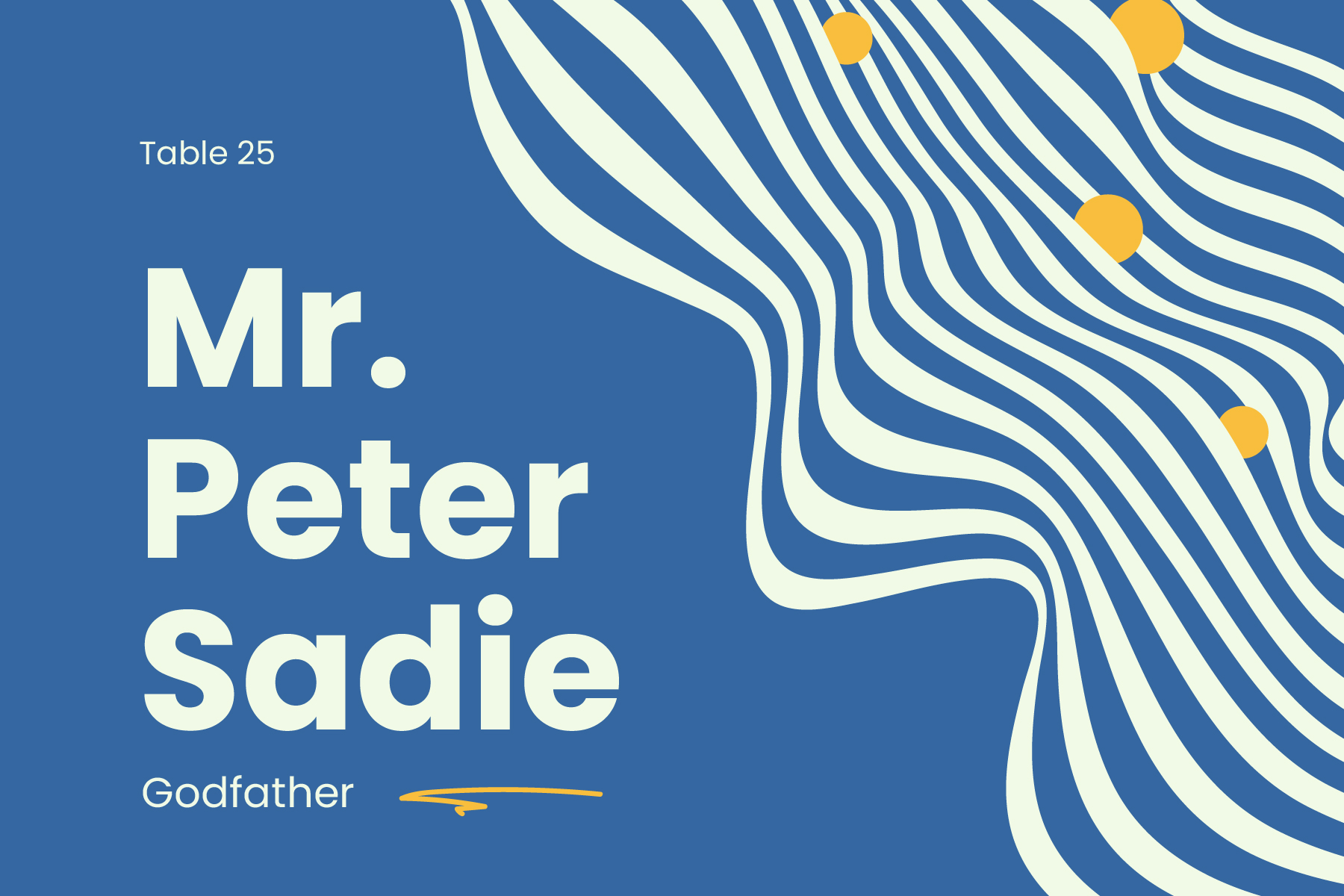 FREE Baptism Place Card Word Template Download