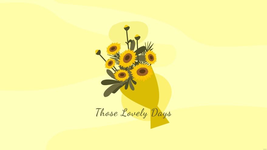 Free Sunflower Bouquet Wallpaper in Illustrator, EPS, SVG, JPG, PNG
