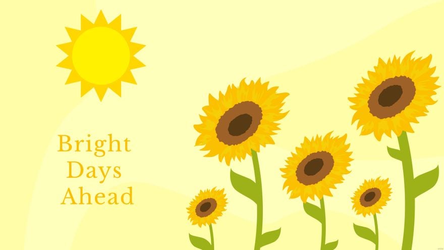 Free Sunflower With Sun Wallpaper in Illustrator, EPS, SVG, JPG, PNG