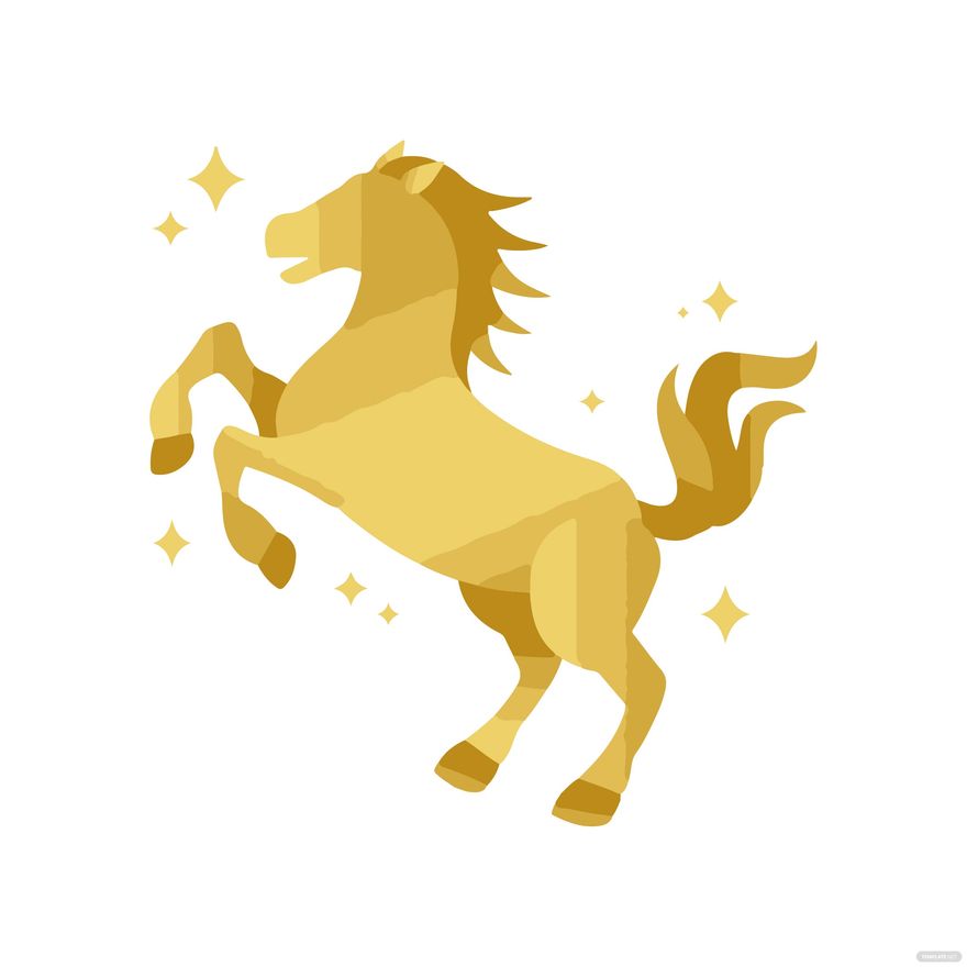 Golden Horse clipart