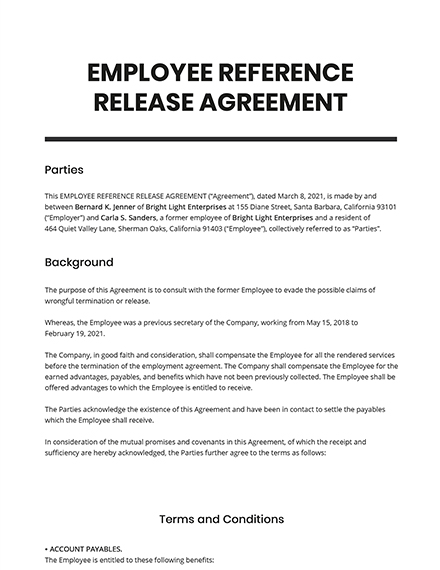 25+ FREE Employee Agreement Templates [Edit & Download] | Template.net