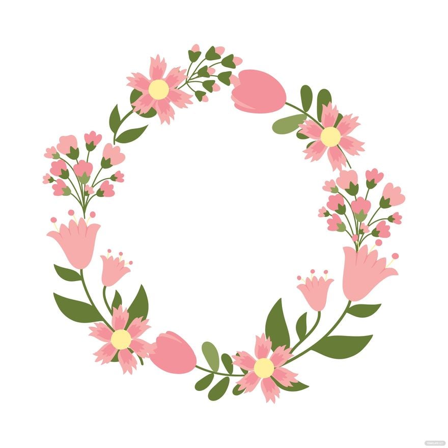 Flower Circle clipart in Illustrator, EPS, SVG, JPG, PNG