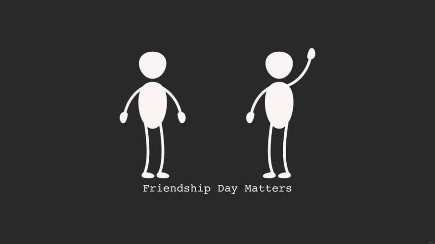 Simple Friendship Day Wallpaper