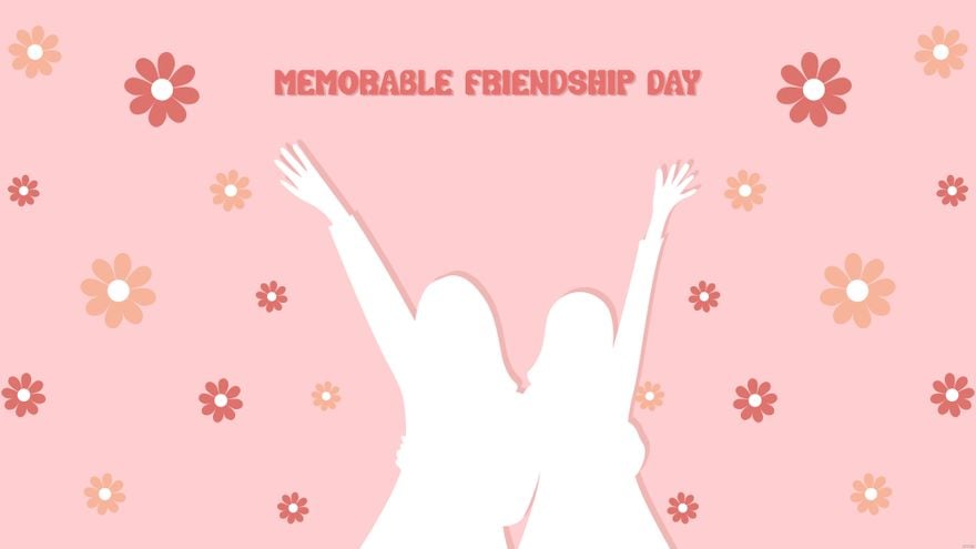 Beautiful Friendship Day Wallpaper in Illustrator, EPS, SVG, JPG, PNG